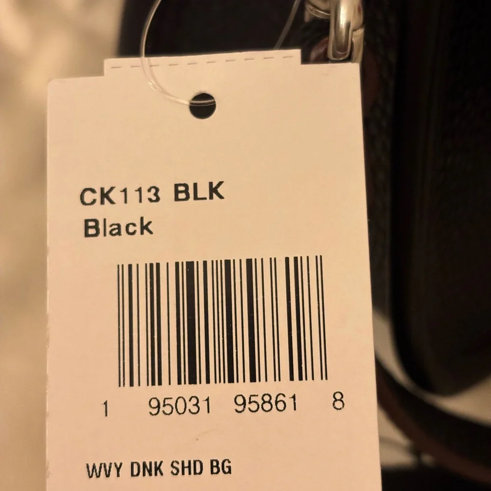NWT Coach Wavy Dinky Bag Shoulder & Crossbody Coachtopia Black Leather CK113 - Picture 16 of 16
